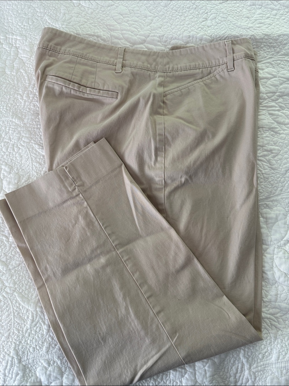 Talbots Perfect Crops in Light Taupe